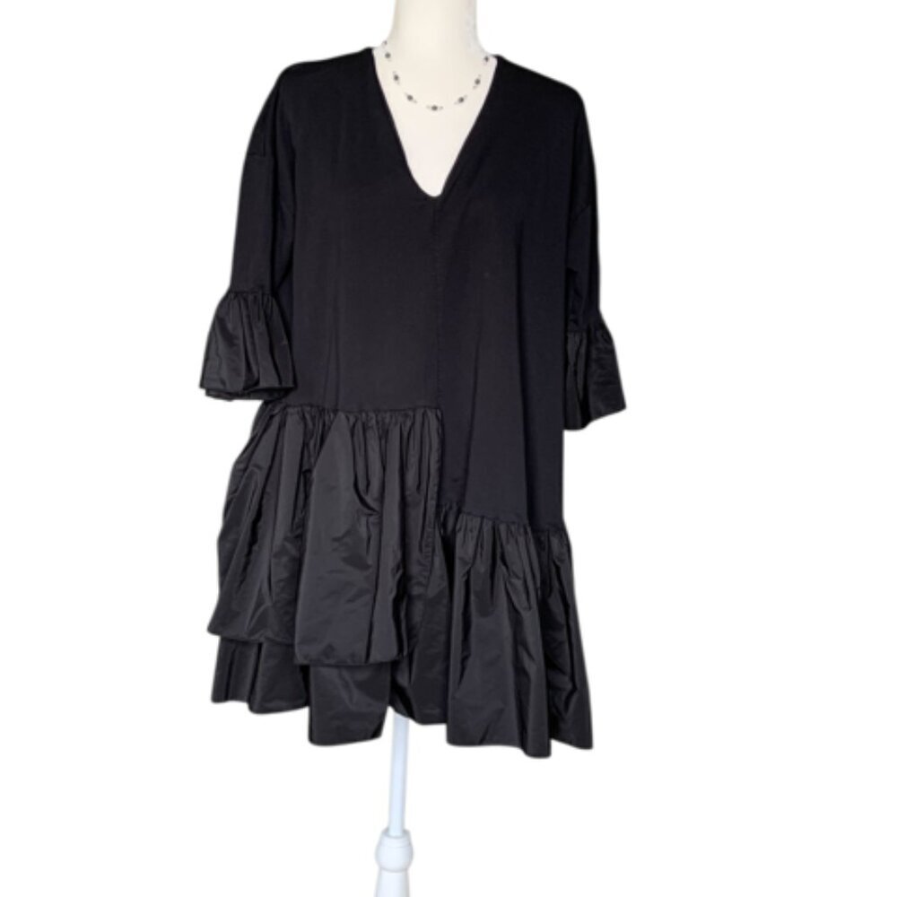 Asymmetrical Black Dress
